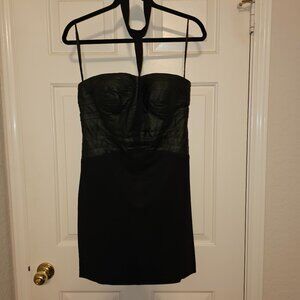 Leather Halter Dress